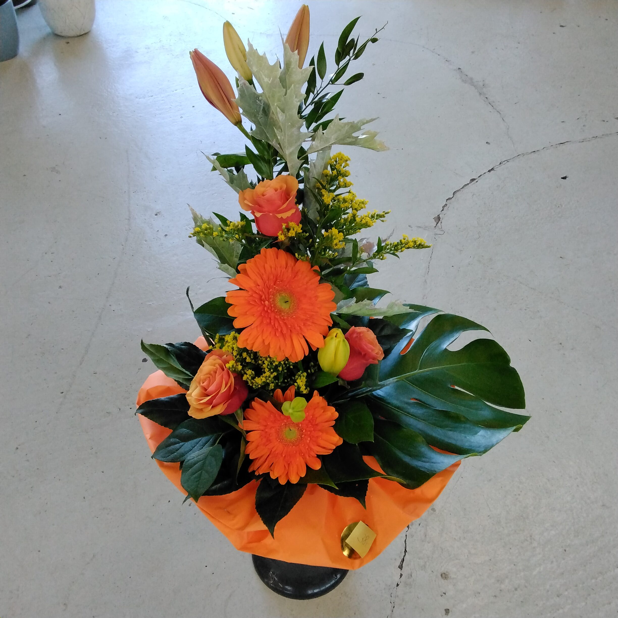 Hochstrauß in orange